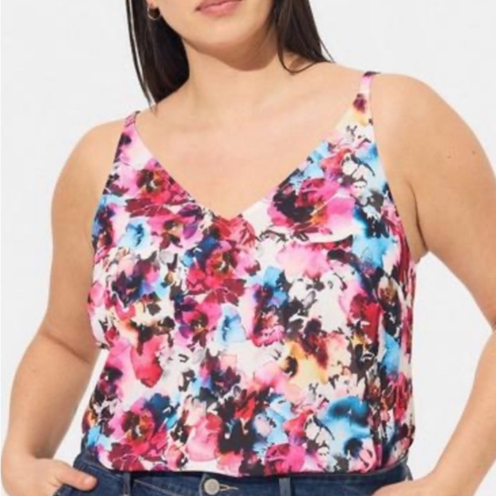 Floral V-Neck Tank Top